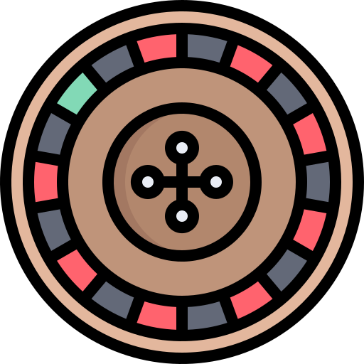 Roulette wheel Justicon Lineal Color icon