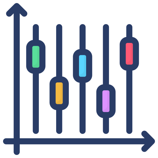 diagrama de caja Generic Outline Color icono