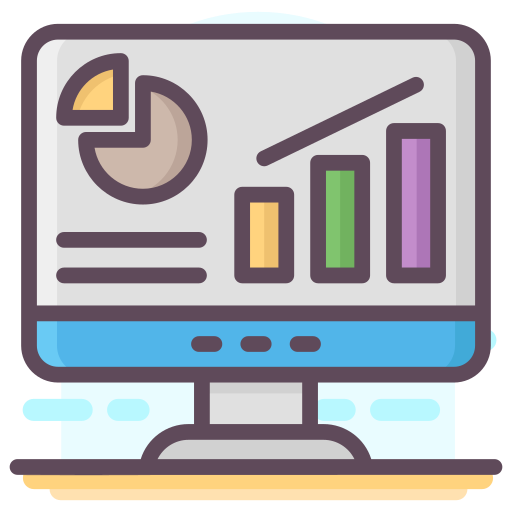 Online analytical Generic Outline Color icon