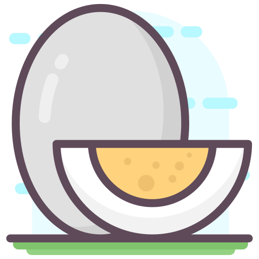 Boiled egg Generic Outline Color icon