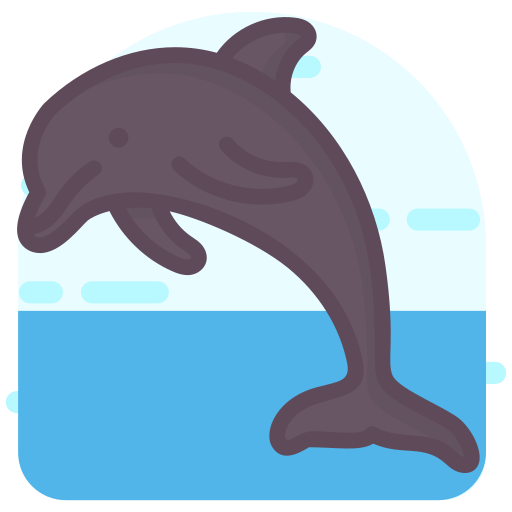 delfin Generic Outline Color ikona