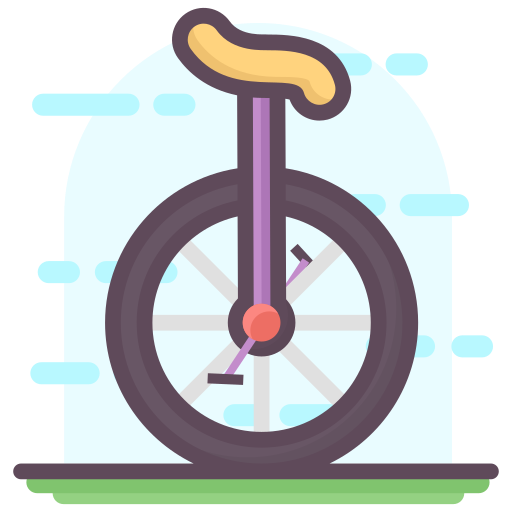 monocykl Generic Outline Color ikona