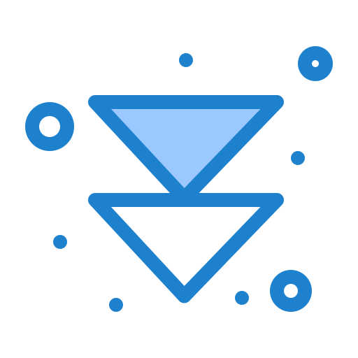 pfeil runter Generic Blue icon