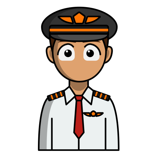 pilot Generic Outline Color icon