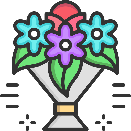 bouquet di fiori SBTS2018 Lineal Color icona