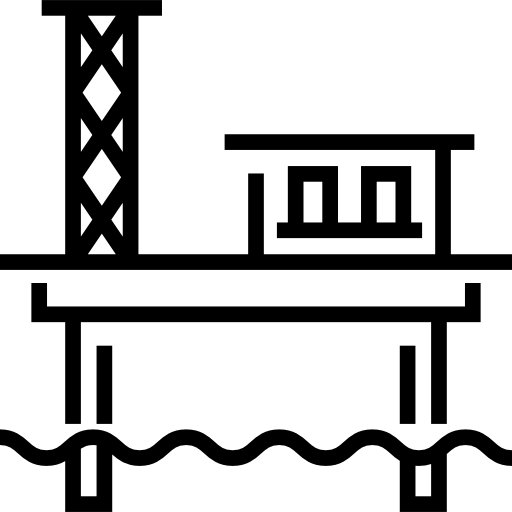 Oil platform Detailed Straight Lineal icon