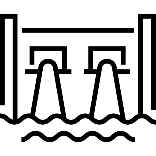 Hydro power Detailed Straight Lineal icon