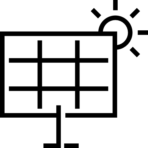 Солнечная энергия Detailed Straight Lineal иконка