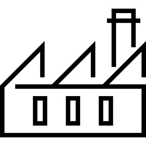 fabriek Detailed Straight Lineal icoon