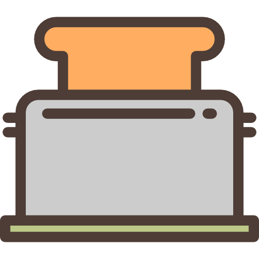 Toaster Detailed Rounded Lineal color icon