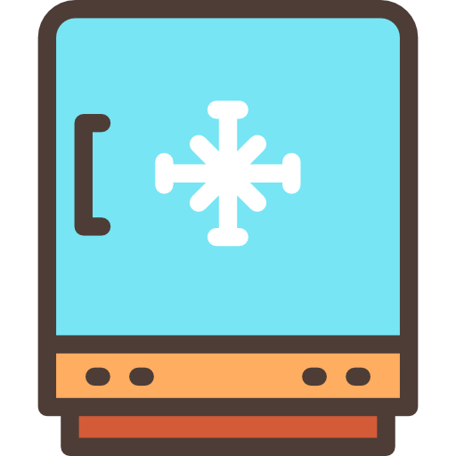 Freezer Detailed Rounded Lineal color icon