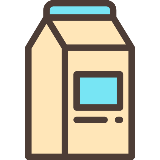 Milk Detailed Rounded Lineal color icon