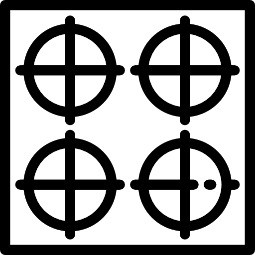kuchenka Detailed Rounded Lineal ikona