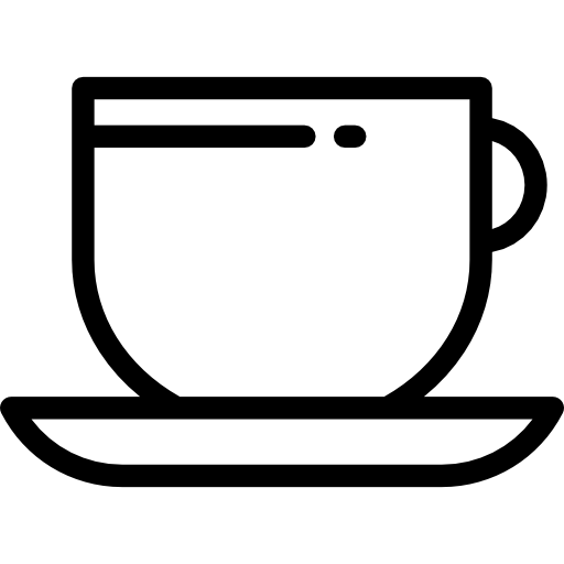 café Detailed Rounded Lineal icono