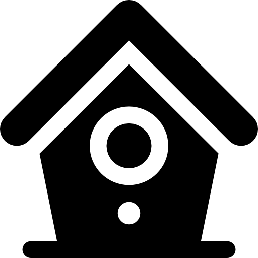 Bird house Basic Rounded Filled icon