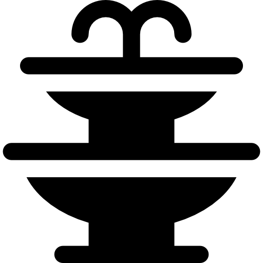 Fountain Basic Rounded Filled icon