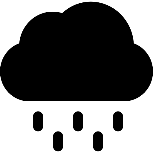 lluvia Basic Rounded Filled icono