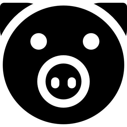Świnia Basic Rounded Filled ikona