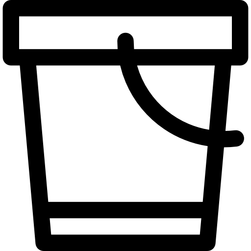 Pail Basic Rounded Lineal icon