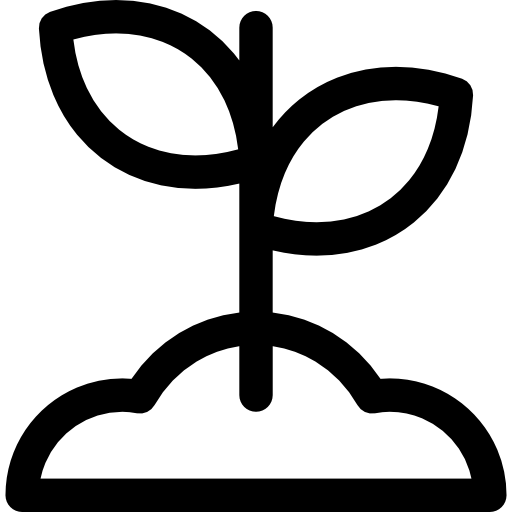germoglio Basic Rounded Lineal icona