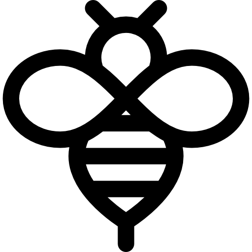 abelha Basic Rounded Lineal Ícone