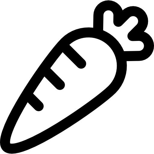zanahoria Basic Rounded Lineal icono
