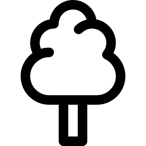 Tree Basic Rounded Lineal icon