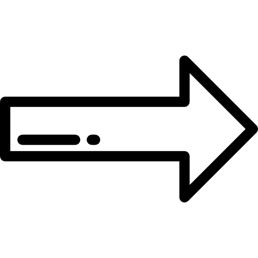 flecha correcta Detailed Rounded Lineal icono
