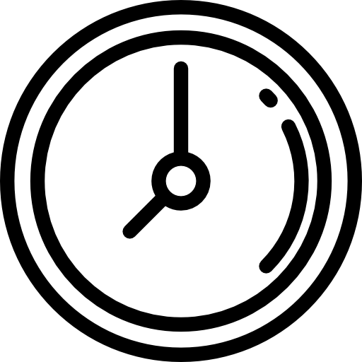 時計 Detailed Rounded Lineal icon
