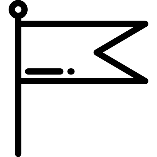 Флаг Detailed Rounded Lineal иконка