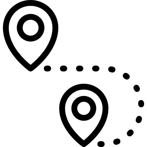 route Detailed Rounded Lineal Icône