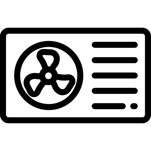 Air conditioner Detailed Rounded Lineal icon