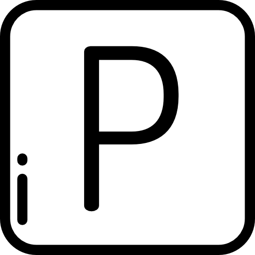 estacionamento Detailed Rounded Lineal Ícone
