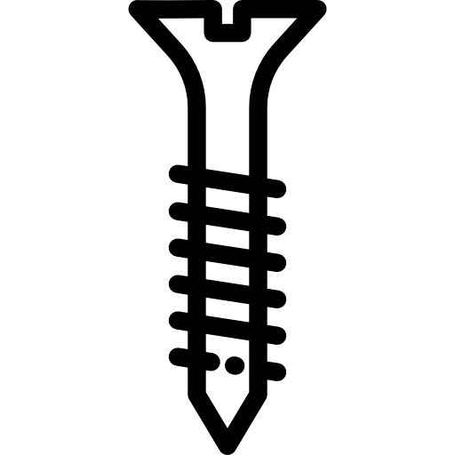 Śruba Detailed Rounded Lineal ikona
