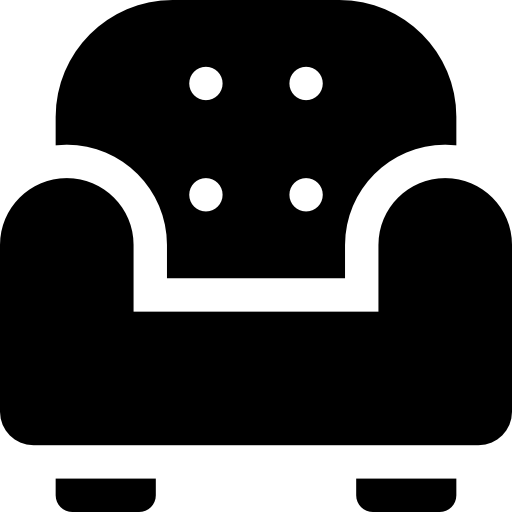 Armchair Basic Rounded Filled icon