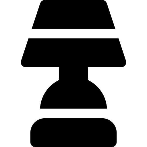 lamp Basic Rounded Filled icoon