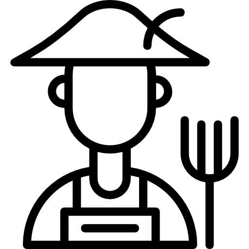 granjero Basic Miscellany Lineal icono