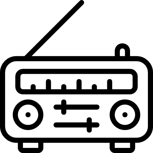 radio Basic Miscellany Lineal icoon