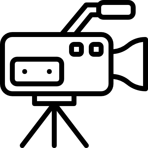 kamera wideo Basic Miscellany Lineal ikona