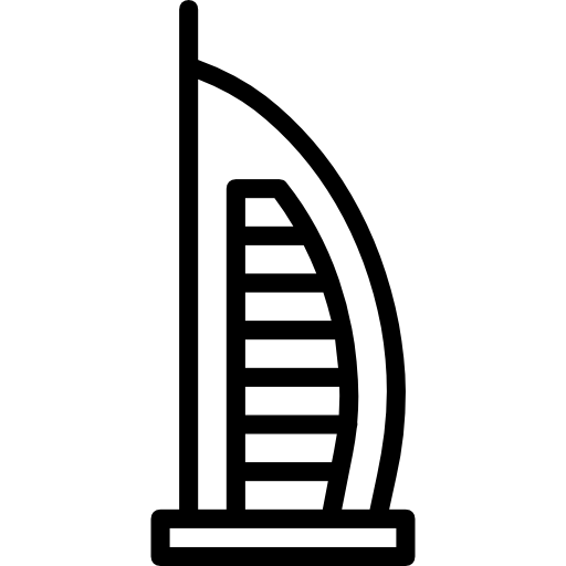 Burj al arab Basic Miscellany Lineal icon
