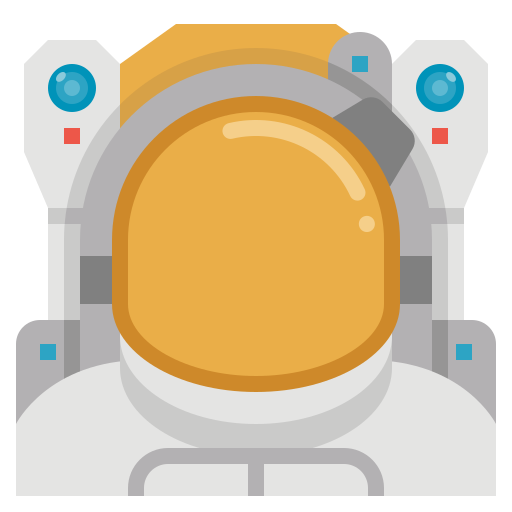 astronaute Nhor Phai Flat Icône