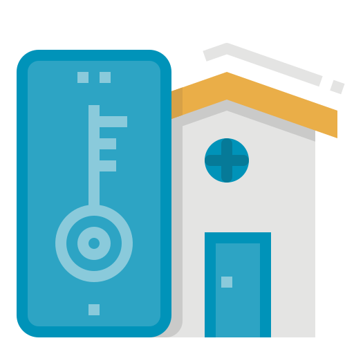 Smart home Nhor Phai Flat icon