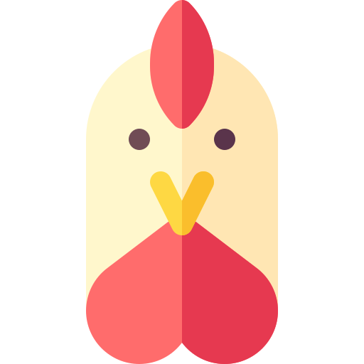 kurczak Basic Rounded Flat ikona