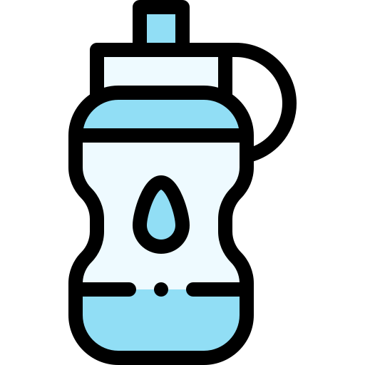 水筒 Detailed Rounded Lineal color icon