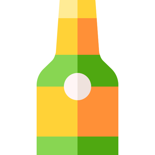 alcohol Basic Straight Flat icono