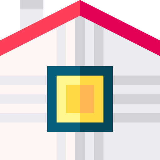 casa inteligente Basic Straight Flat icono