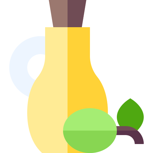 aceite de oliva Basic Straight Flat icono