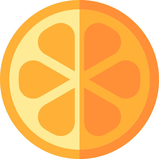 апельсин Basic Straight Flat иконка