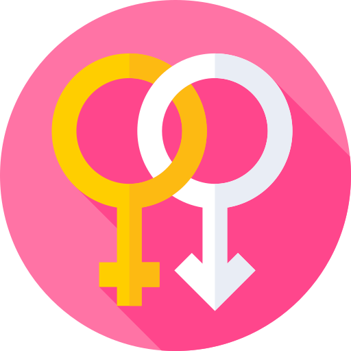 Gender Flat Circular Flat icon