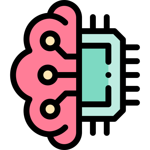 脳 Detailed Rounded Lineal color icon